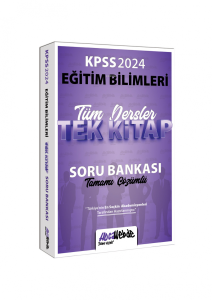 2024 KPSS Eğitim Bilimleri Tüm Dersler Tamamı Çözümlü Tek Kitap Soru Bankası