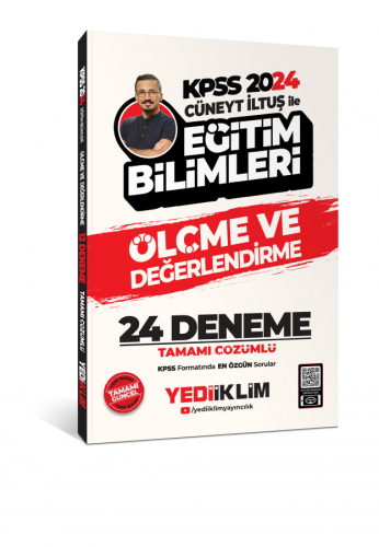 2024 KPSS Cüneyt İltuş ile Eğitim Bilimleri Ölçme ve Değerlendirme Tamamı Çözümlü 24 Deneme