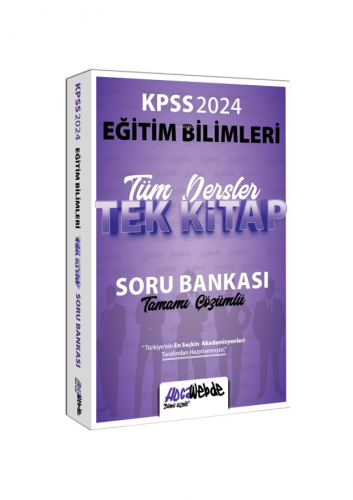 2024 KPSS Eğitim Bilimleri Tüm Dersler Tamamı Çözümlü Tek Kitap Soru Bankası
