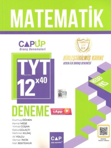Çap Up Tyt Deneme Matematik 12*40 - 2024