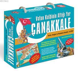 Vatan Kalbinin Attığı Yer Çanakkale (10 Kitap); 57 x 82 Ebatlarında Çanakkale Haritası Hediyeli